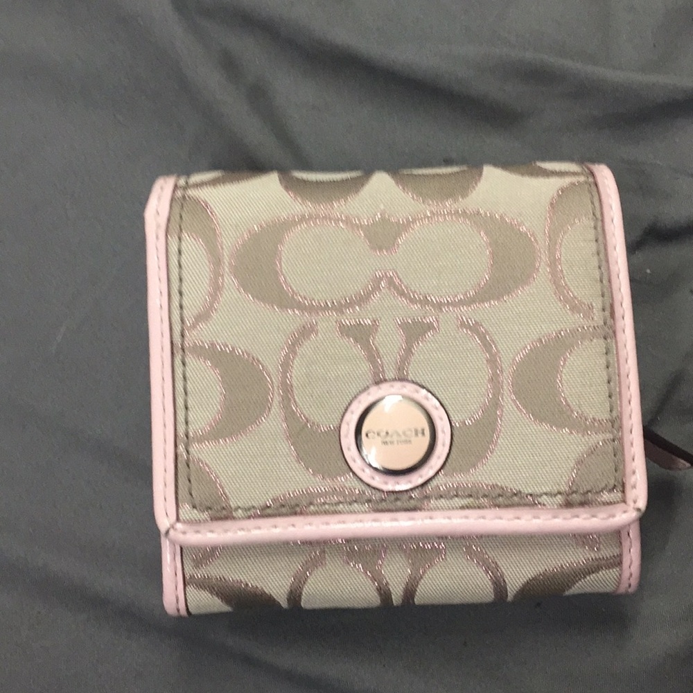 Pink coach wallet
